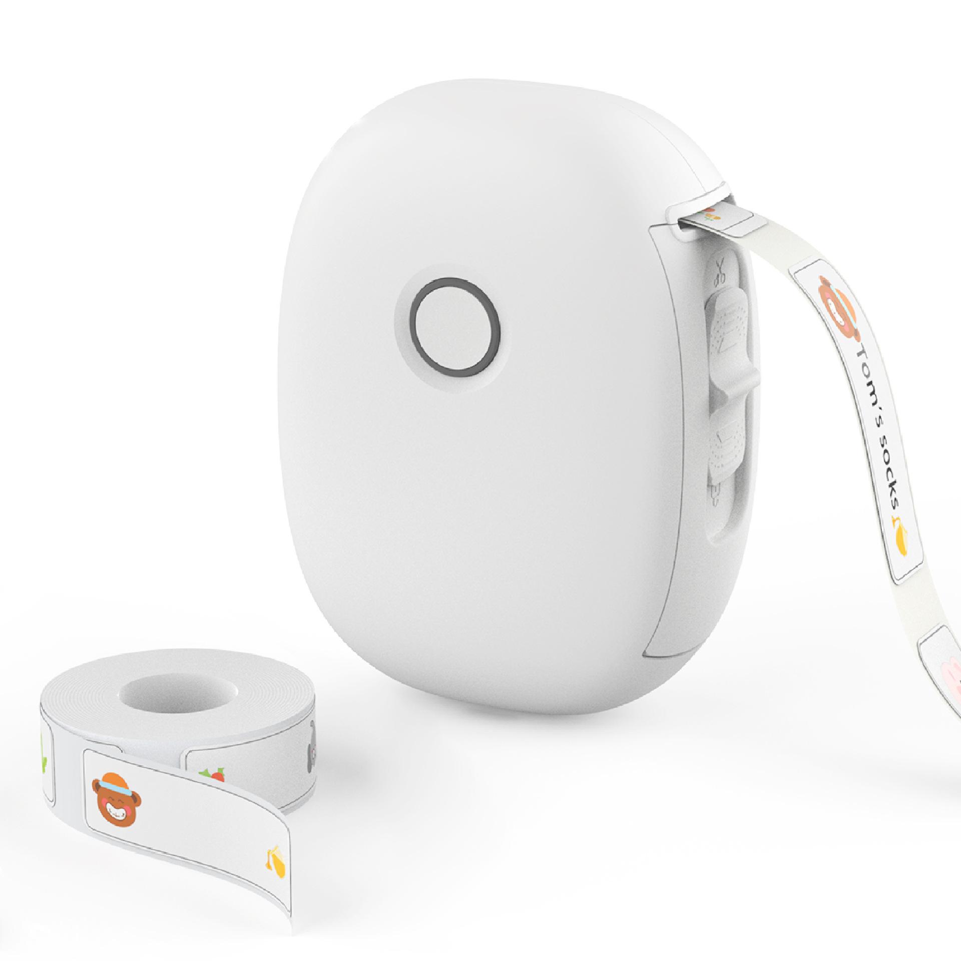 

Этикетировщик Bluetooth, портативный этикетировщик с лентой, этикетировщик без чернил, беспроводной этикетировщик с несколькими шаблонами для названий школ, ценников, домашнего хранения белый