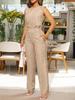 2025 Women's Summer Sleeveless Vest & Straight-Leg Pants Set