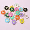 20pcs 14.5x12mm Enamel Double Side Heart Charms Pendant DIY Jewelry Making Accessories Findings for Bracelet Earrings Keychains