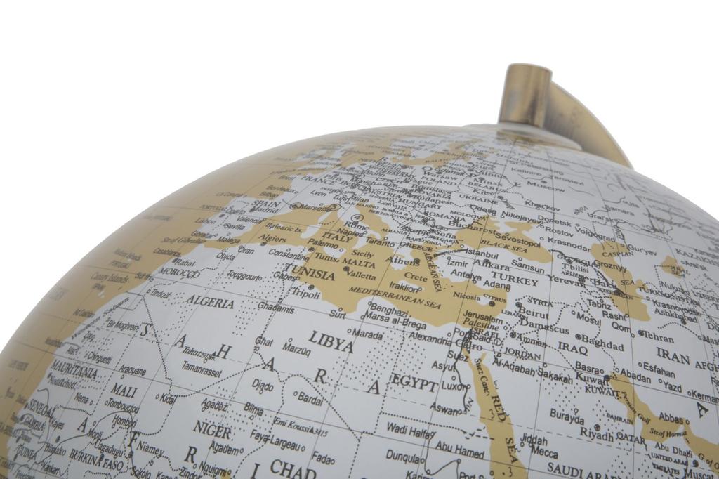 Globe Orange With Light Cm Ø 25X38