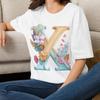 Floral Letter X T-Shirt | Botanical Flowers Letter X Tee Gift for Her Mom Grandma Family Friend Sister Crew Team Party Aunt