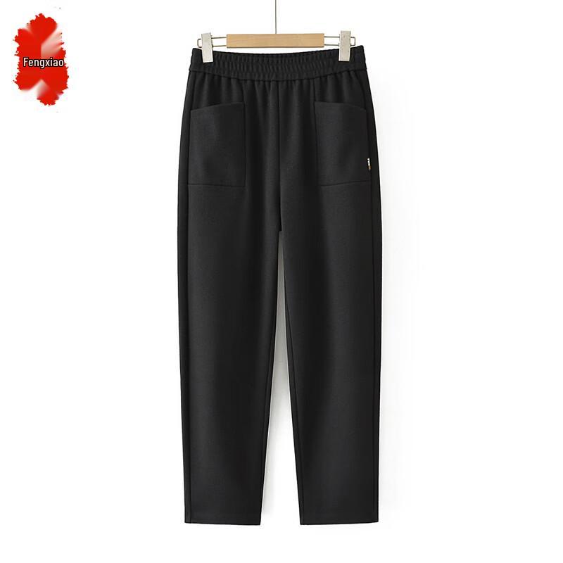 

Fengxiao Senior Women s Plus Size Straight-Leg Elastic Waist Pants 6XL