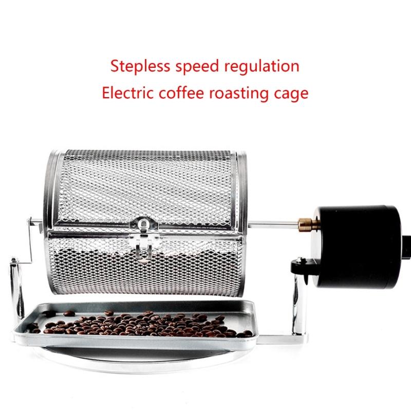 Electric Coffee Roasting Machine Coffee Bean Grains Nut-Roaster Baking Machine Stainless Steel Coffee Roasting Cage Home