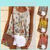 Elegante Chaleco de Mujer con Corte Acampanado y Oscilante Sin Mangas Camiseta Tirantes Perfecta Para Atuendos de Vacaciones