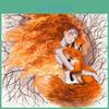 Diamond Pattern Cross Embroidery Stitch Fox Banshee Lady Diamond Painting Mosaic Home Decor