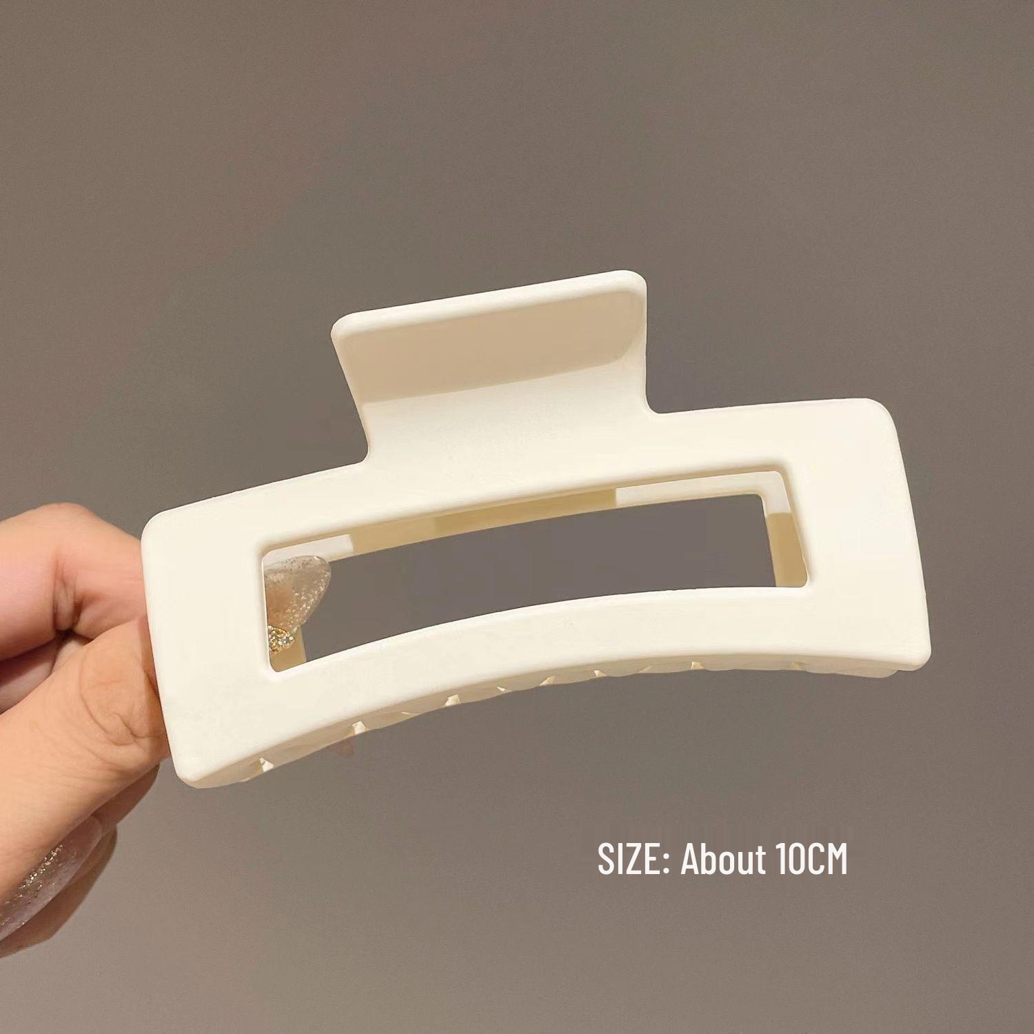 

Matte Square Hair Clip for Women, Medium Size Claw Clip for Thin Hair, 10.5cm Shark Clip