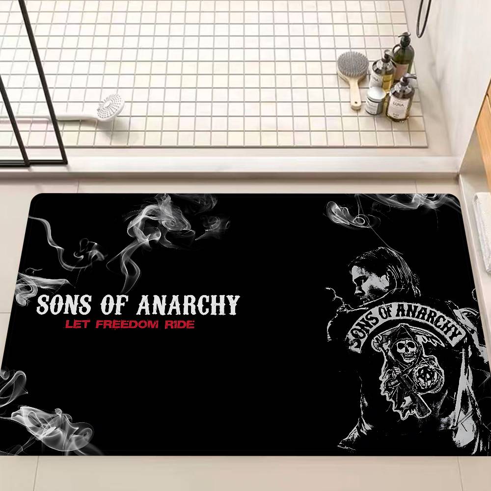 Son Of Anarchy American Crime Tv Floor Mat Kids Room Bedroom Decoration Balcony Anti-Slip Doormat Living Room Welcome Rug