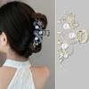 Pearl Animal Hair Clip New Year Headwear Rhinestone Shark Clip Cute Zodiac Dragon Hair Claw  Female