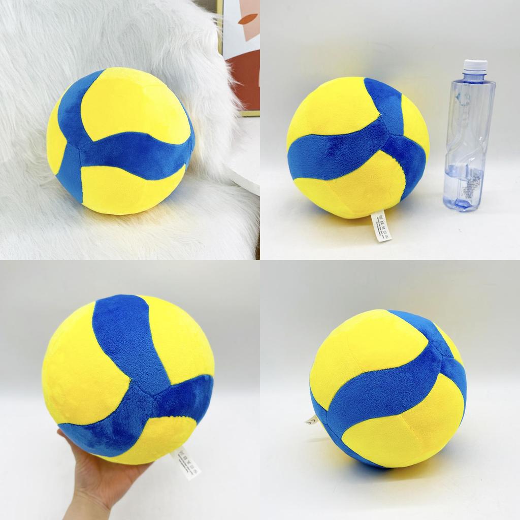 Volleyball Plush Bear Cushion With Long Plush Material For Home And Gift Use
