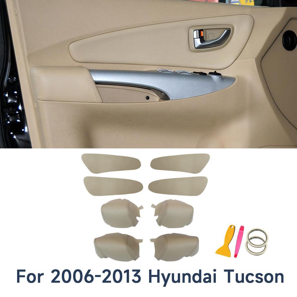 Hyundai Tucson 06-13 4-Deurs Leer Deurklink Wrap & Interieur Opknapping.
