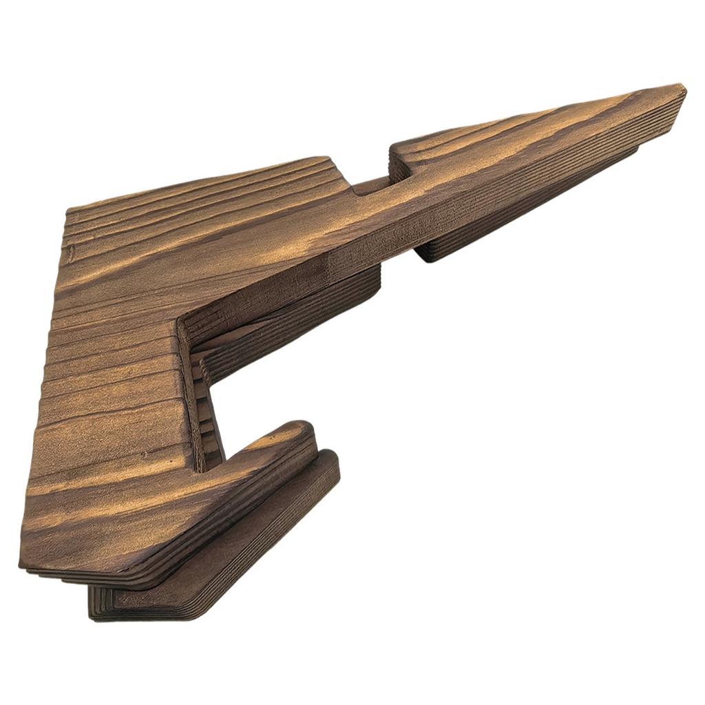 Handcrafted Wooden Record Display Stand Multiple Functional Storage Retro Aesthetic Home Accessory For Vinyls Magazines