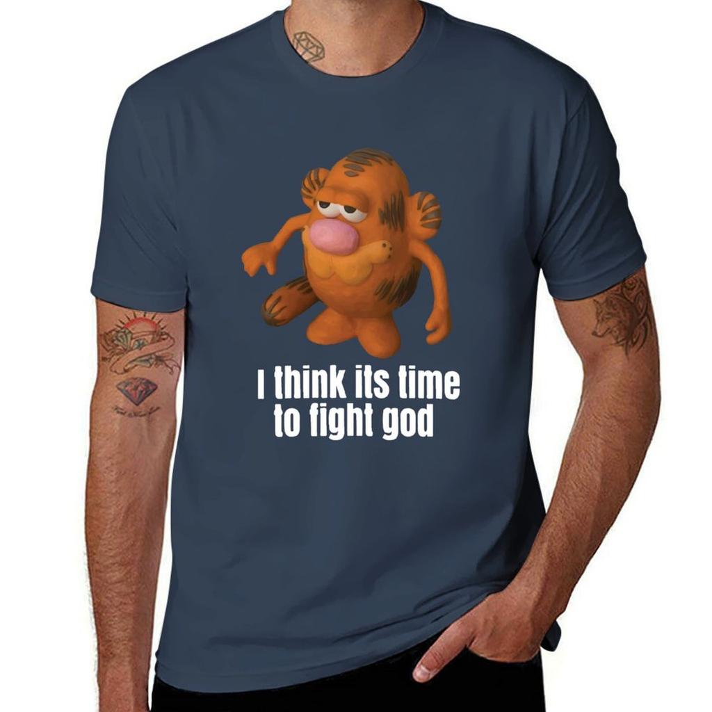 I Think Its Time To Fight God Tshirt Quick Dry Fishing Tshirt