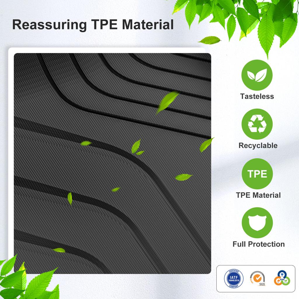 Smabee Left Drive for Haval Jolion 2021-2027 2WD Fuel Version TPE 3D Car Floor Mat All Weather Waterproof Trunk Pad Accessories