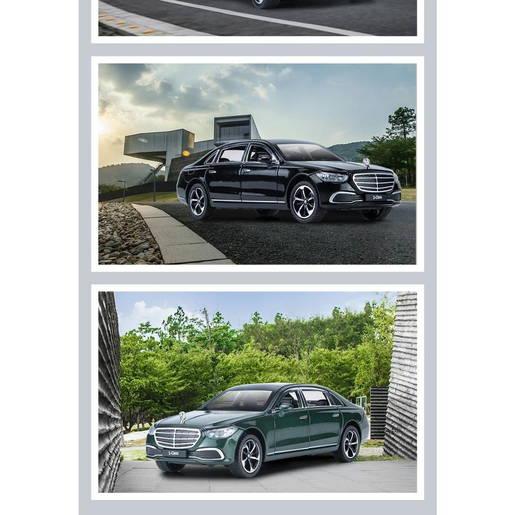 1/24 BENZ S400 S-Class Alloy Car Diecasts & Toy Vehicles Car Model Sound and Light Pull Back Car Toys Gifts