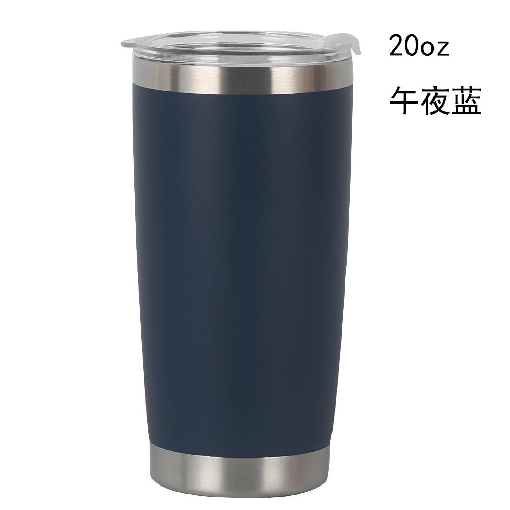 20oz Mehrfarbiger Edelstahl Auto-Becher 304 Innenleben Isoliertes Thermosgefäß, Tragbarer Auslaufsicherer Reise-Kaffeebecher