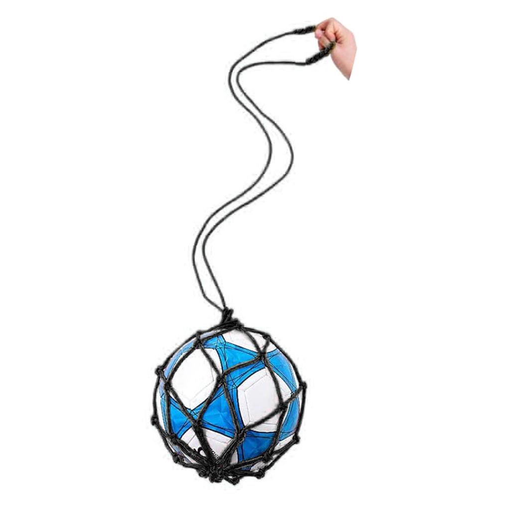 Soccer Kick Trainer Net with Soccer Locked Net Designs, Soccer Bungee Training Juggling Net Fits Soccer Size 3, 4, 5