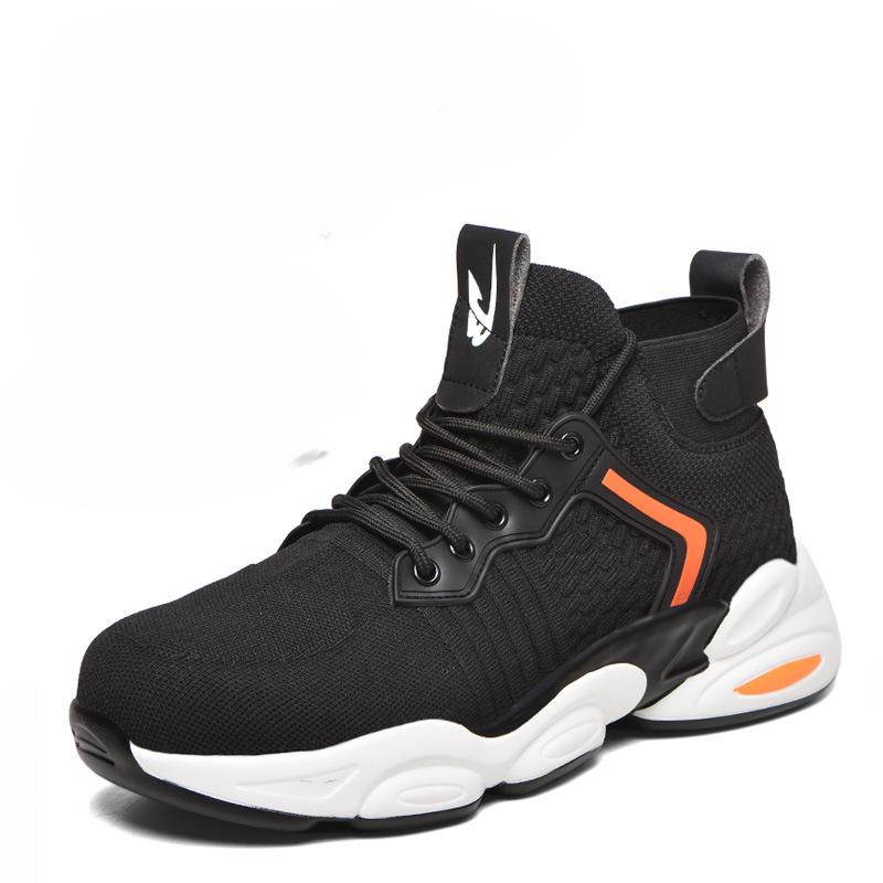 

Smash-proof and Puncture-proof, New Fly-woven Breathable Labor Insurance Shoes, Lightweight Work Safety Shoes 48
