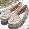 Fashion Flats Shoes Women Hollow Out Slip On Casual Nurse Shoes Summer Loafers PVC Female Sandals Shallow Beach Breathable Zapatos