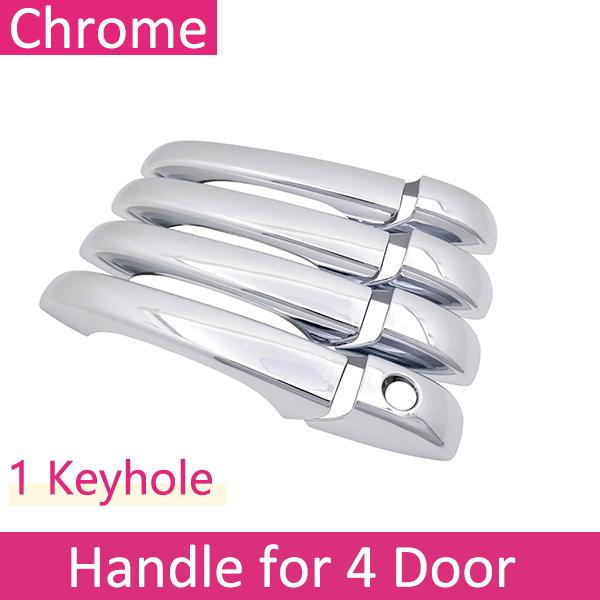 

Chrome Smart Door Handle Cover For Chrysler 300 300C 2005 2006 2007 2008 2009 2010 Car External Protective Accessories Stickers 4Handle 1 Keyhole