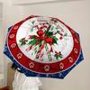 1pc Candy Cane Lane Christmas Decorations Umbrella with Plastic Handle,Suitable for All Seasons Home Travel Outdoor UmbrellaDD138