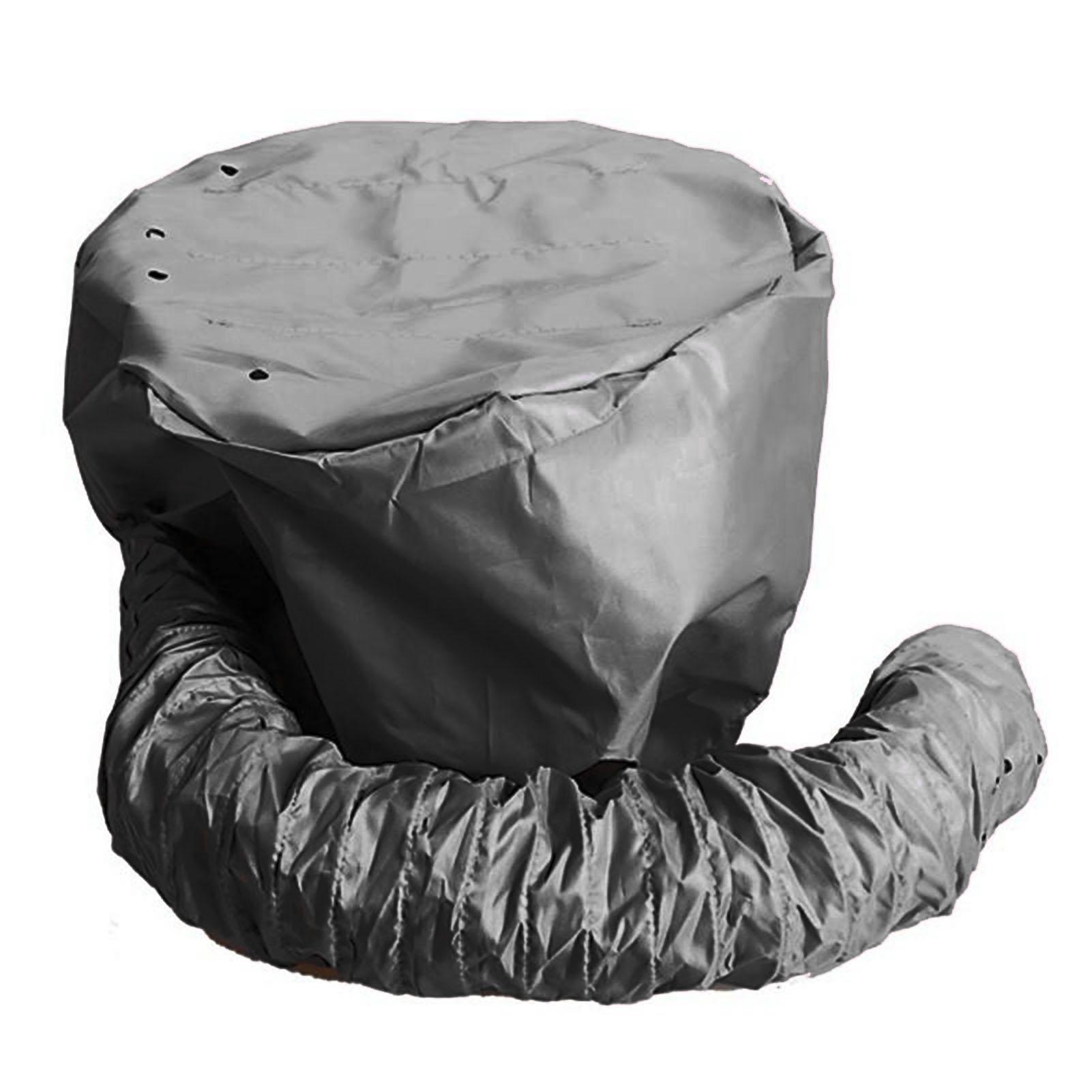 

Насадка для фена с креплением на голову, регулируемый шнурок, колпак для глубокого кондиционирования волос чёрный