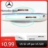Bilklistermärke För Mercedes Benz W124 W203 W204 W205 W212 GLS GL CLA GLA GLE 8st Bil Dörr Handled Genomskinligt Skydd Sidohandtag