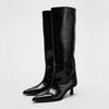 2026 High Heels Women's Long Boots Pointed Toe Fashion Shoes Designer Knee High Winter Boots Sexy Dress Chelsea Botas Para Mujer