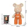 32Cm Kawaii Bear,Assembly Toys,Creative Small Particles Construction Blocks,Ornaments, Household Decor,Toys For Gifts,More Than 4000Pcs