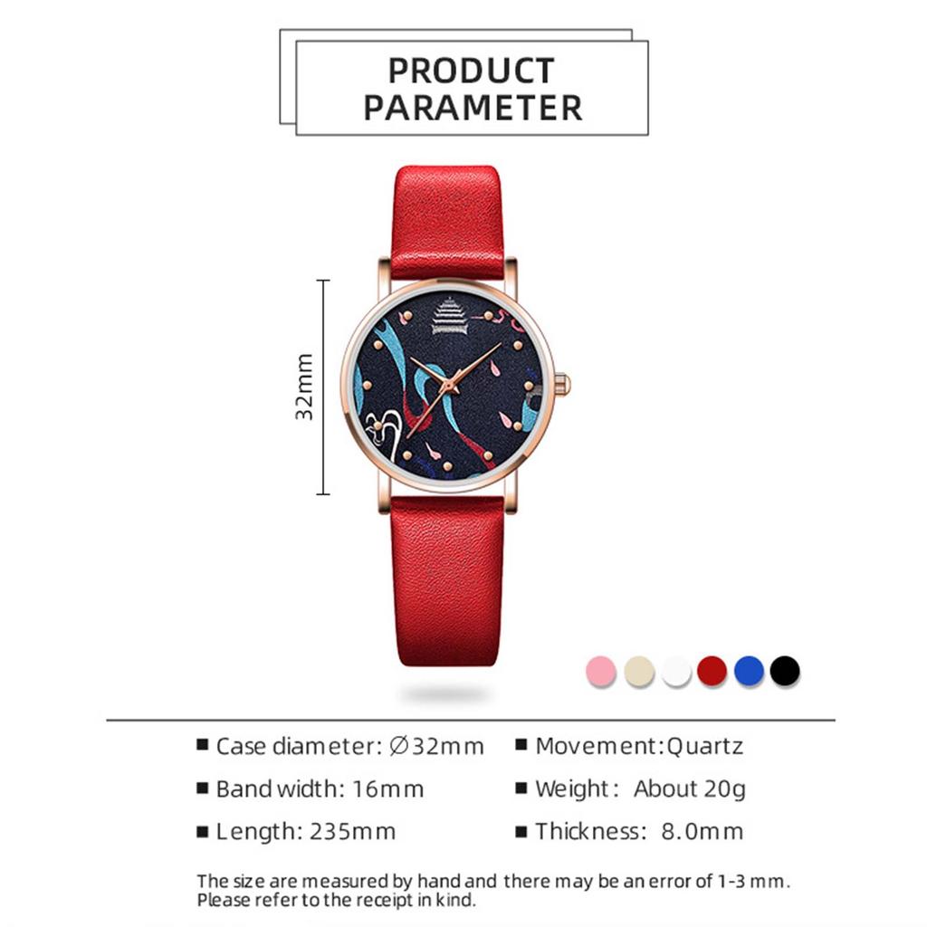 New Fashion Women's Watch Digital Quartz Watch Women's Belt Watch Elegant Student Women's Watch