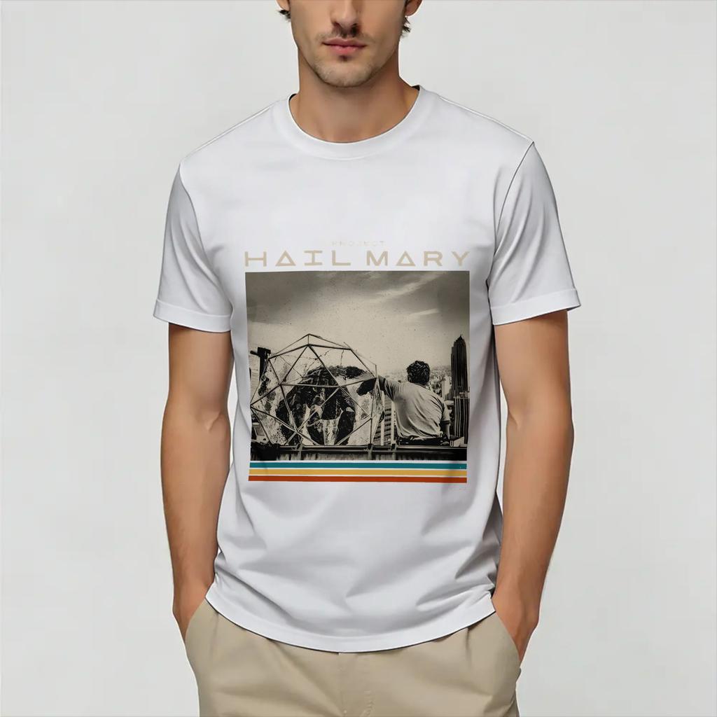 Project Hail Mary Tshirt For Unisex Funny Cotton Tees Round Neck Short Sleeve T Shirts Summer Clothing