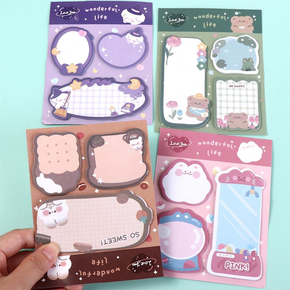 Rabbit Bear Sticky Notes Cartoon Rabbit Sticky Notes Cartoon Sticky Notes  Students