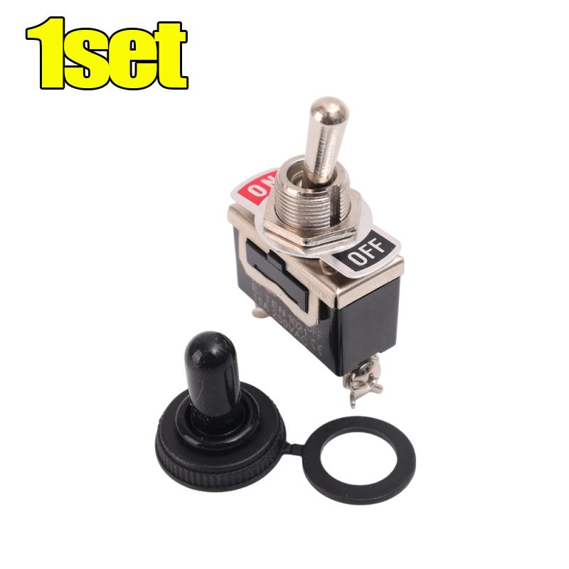 Heavy Duty Rocker Toggle Switch for Auto Vehicle & Boat 2-Pin SPST on/Off Rocker Switch with Waterproof Cap Spst Rocker Switch