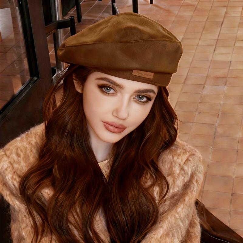 Autumn-Winter New Beret for Women, Versatile Painter Hat, Literary Vintage Octagonal Hat, Casual Wear Classic Beret
