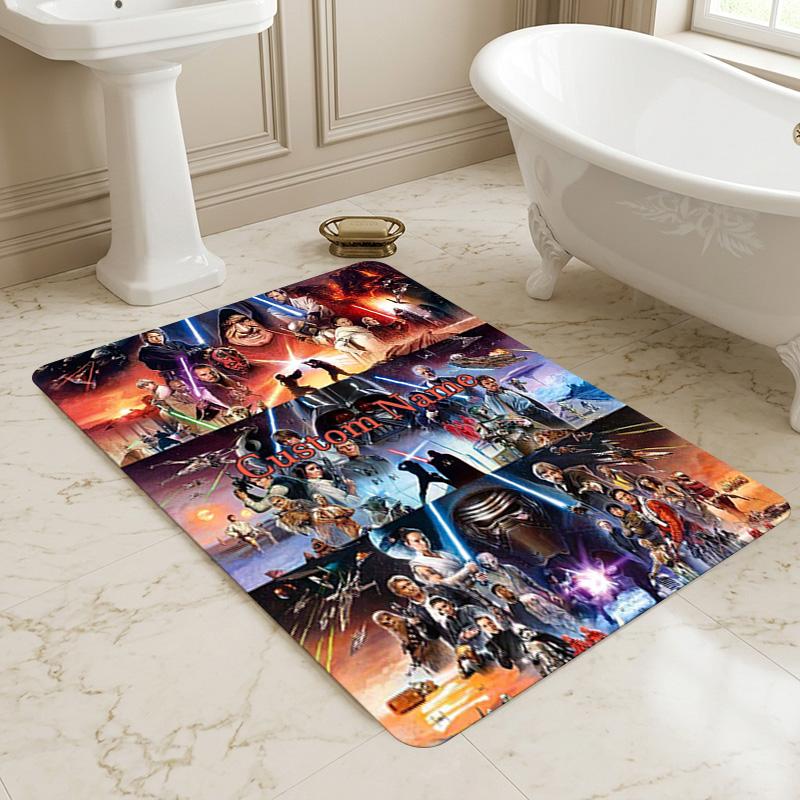 Personalized Name Yoda's Legacy Living Room Non-Slip Area Rug Soft Carpet for Bedroom Kids Playroom Sofa Office Home Decor Doormat