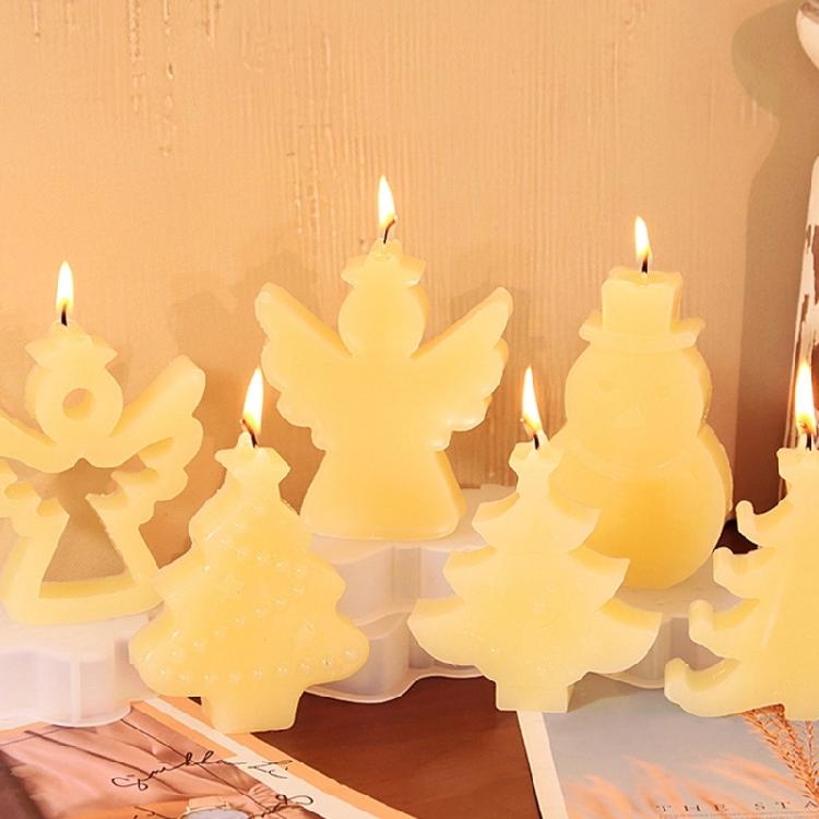 Christmas Tree Silicone Moulds Castings Molds Plaster Molds Scented Candle Molds Ornament for Chocolate Cake Decorations