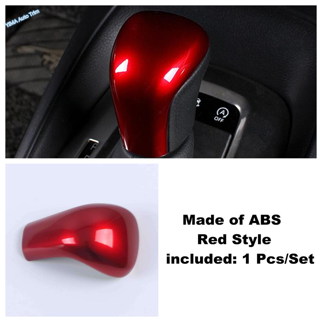 ABS Sticker Gear Shifter Knob Handball Cover Trim For Toyota Corolla E210 + Camry 2018 + Yaris cross + Avalon +
