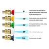 High Pressure Washer Nozzle Tips Wand Coupler Power Spray Kit 4500 PSI