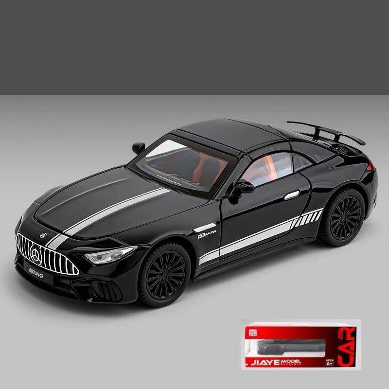 1/24 Mercedes-Benz SL63 Sports Car Alloy Scale Car Model Diecast Metal Sound and Light Collection Children Toy Miniature Car Vehicle