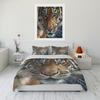 Tiger Pattern Bedding Set Cute Bear Kawaii King Twin Double Child Bedding Collection Microfiber Or Polyester Duvet Cover Collection