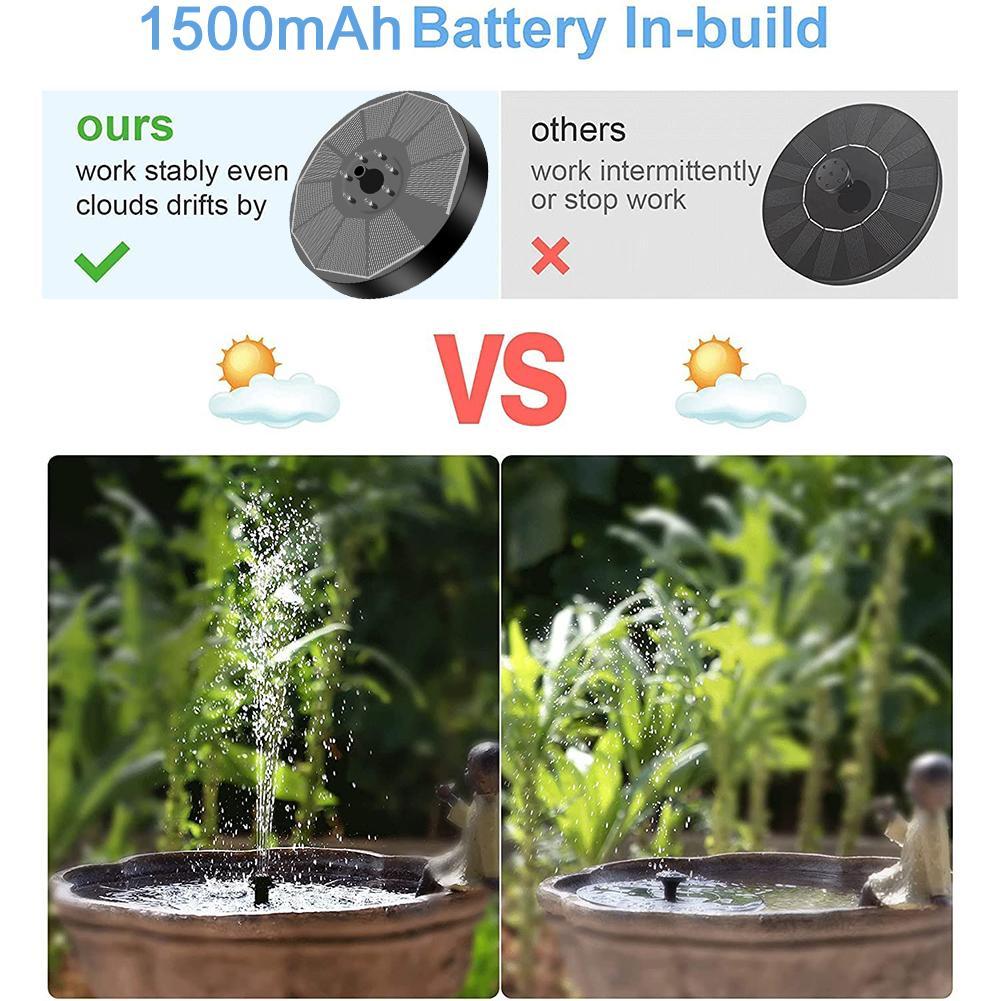 Buy Solar Fountain Powered Bath Floating Water Pump Outdoor Pond US