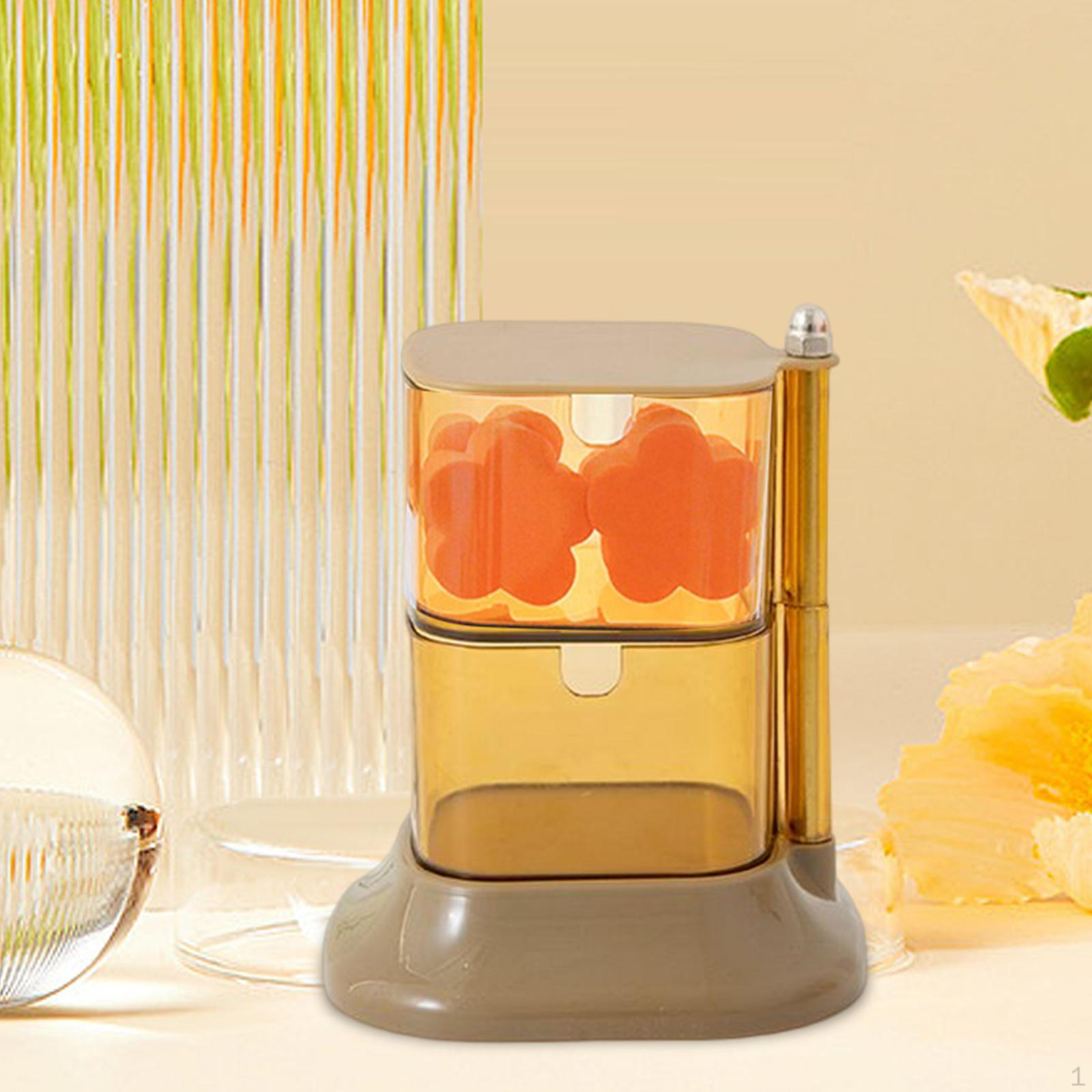 

Organizer Box Puff Blenders Sponges Cosmetic Finishing Small 2 Layers