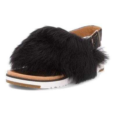 Comfortable Casual Rubber Sole Silent Quick-Dry Slide Sandals Women Footwear Black 1019870-BLK