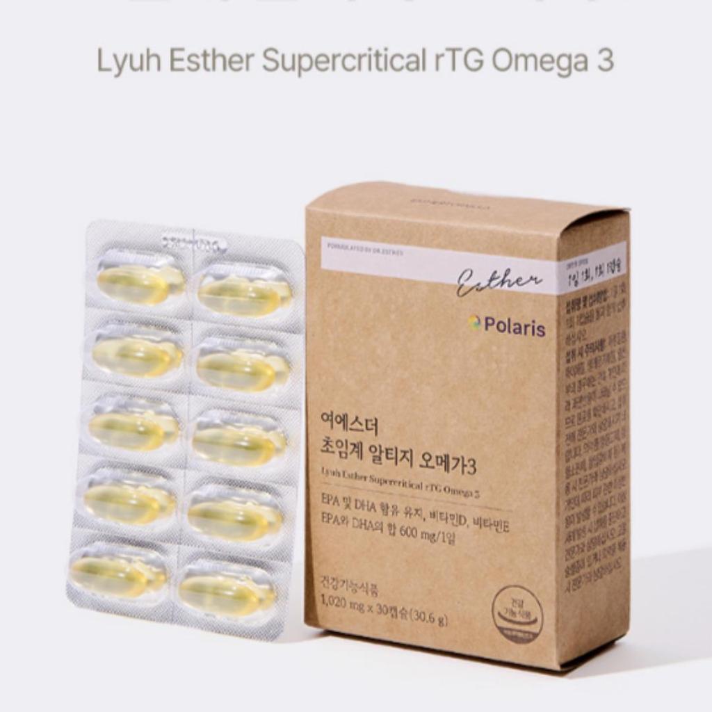 [Lyuh Esther] Superkritisches rTG Omega3 mit Vitamin D,E 30 Stück