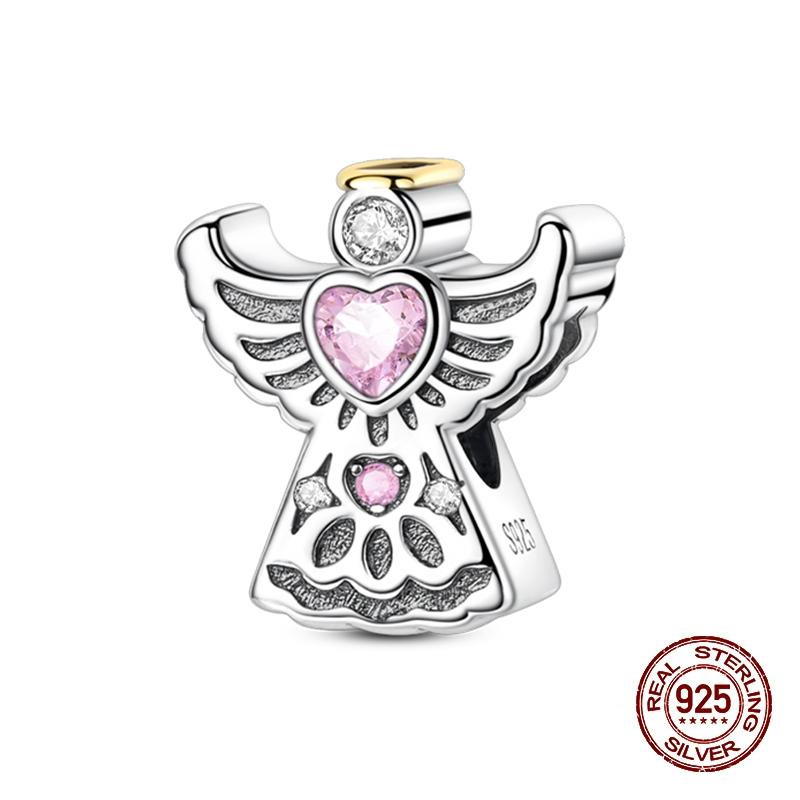 Charms Copper Angel Prayer Cross Bible Series Charms Beads Fit 3Mm Original Bracelets Diy Easter Jewelry Gifts