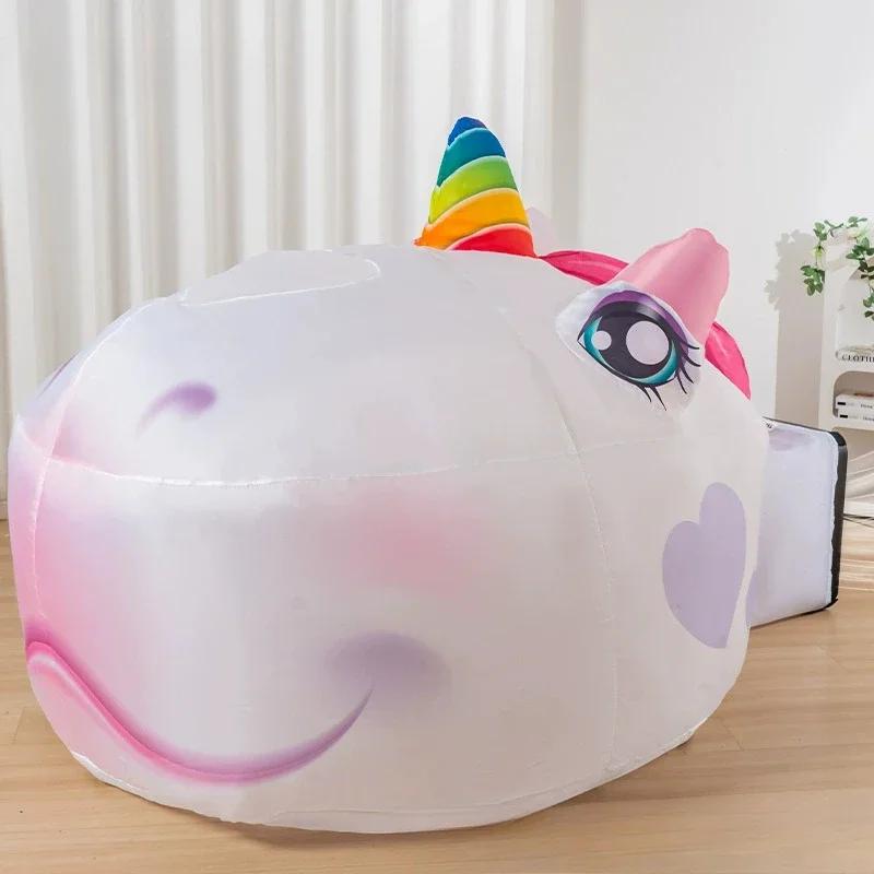 

Игровой домик Детская надувная игрушка Единорог Динозавр Надувной замок Быстрооткрывающийся Складной Дом Палатка Игрушки для детей Вентилятор не входит в комплект