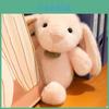 Lop Ear White Bunny Plushie With Comfortable Filling For Kids Gift Present