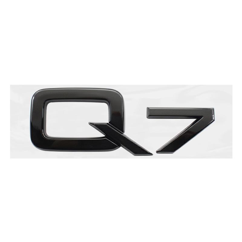 Audi Q7 Embelm Quarrto Sline Car Front Hood Grill Emblem Rear Trunk Badge Q7 2016-2023