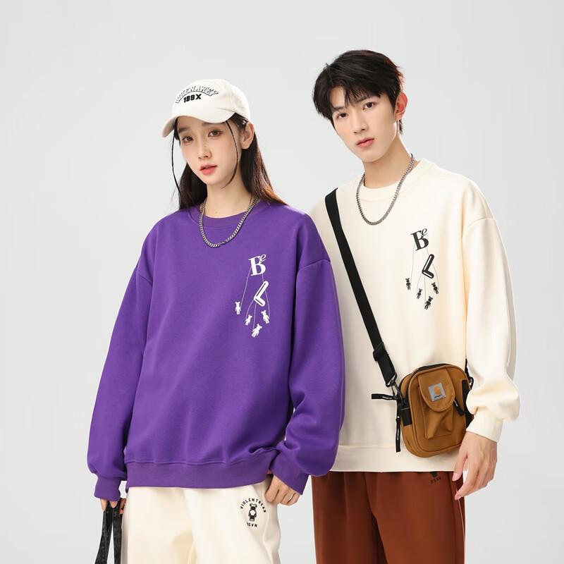 Fengxun Unisex Loose Fit Round Neck Sweatshirt