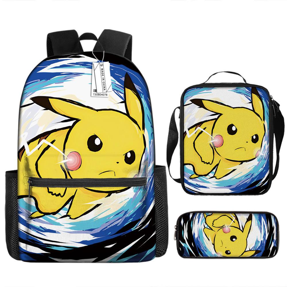 School Season Student Schoolbag Pokémon Pokémon Backpack Cartoon Satchel Pencil Case