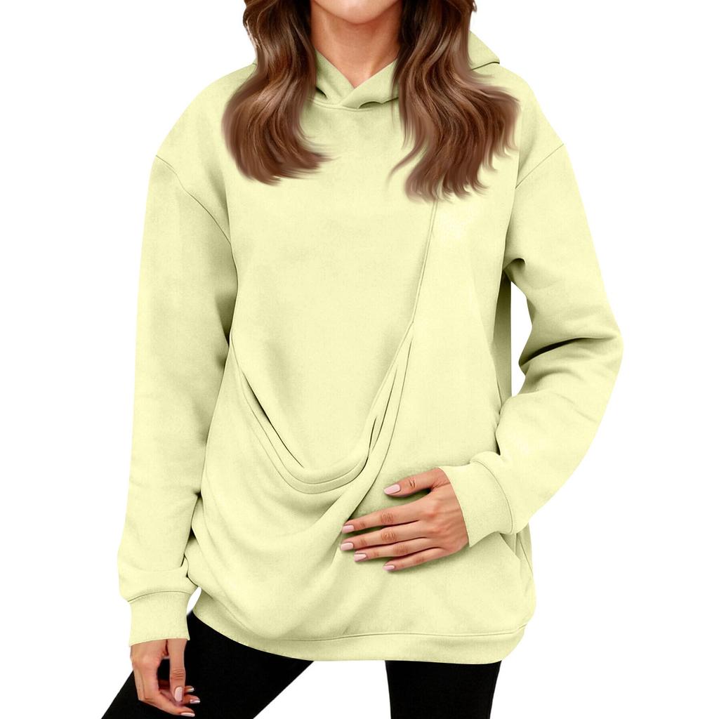 Women's Fashion Daily  Casual  Hoodie Long Sleeve Top